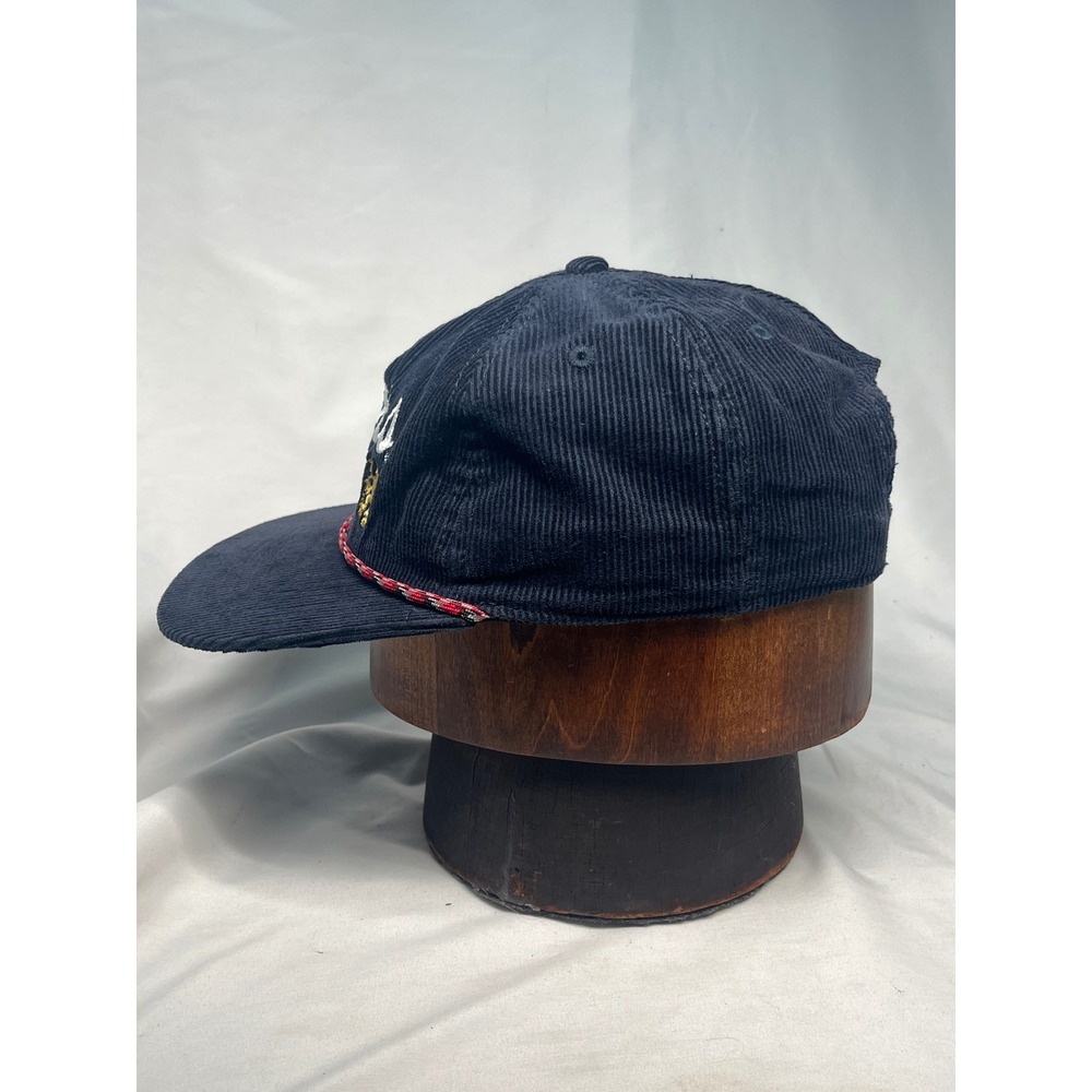 Coors Banquet Navy Blue Corduroy Red Rope Snapback Retro Vintage Style Hag Cap - Picture 3 of 16